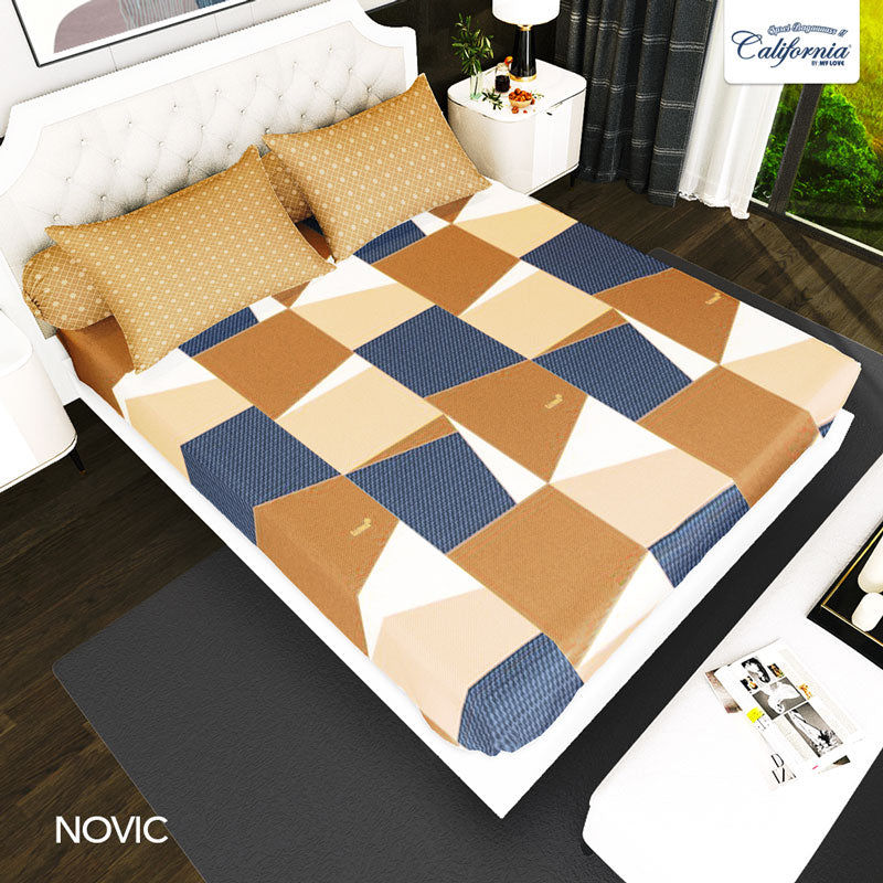 CALIFORNIA Sprei 140X200 Fitted Novic - My Love Bedcover