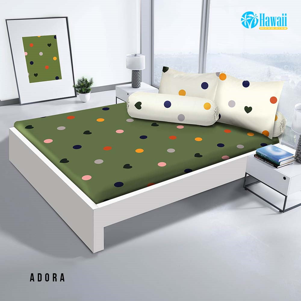 Sprei Hawaii Fitted - Adora - My Love Bedcover
