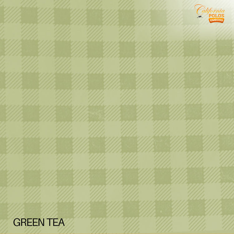 Emboss Sprei California Polos Fitted - Green Tea