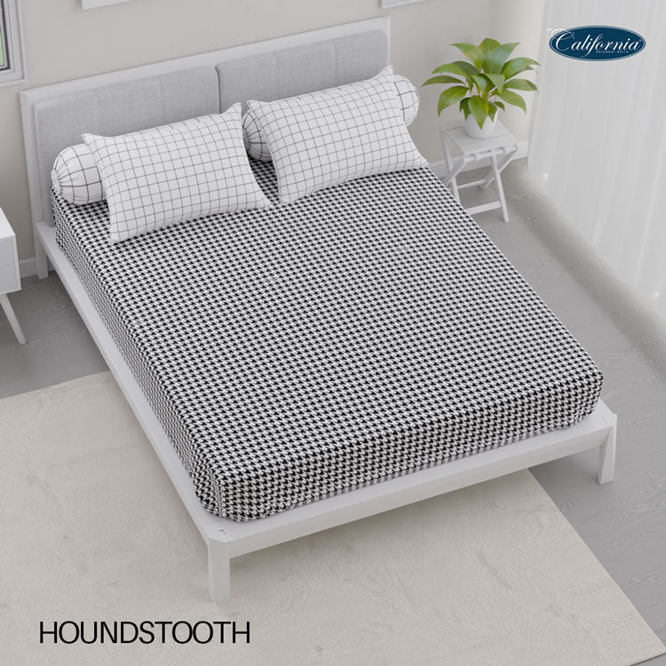 Sprei California Fitted - Houndstooth