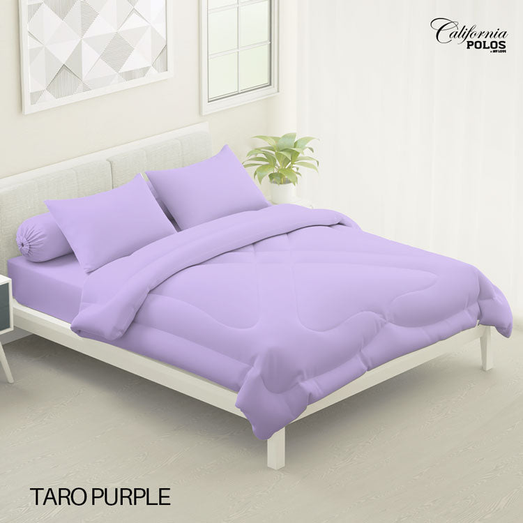 Bed Cover California Polos Fitted - Taro Purple - My Love Bedcover