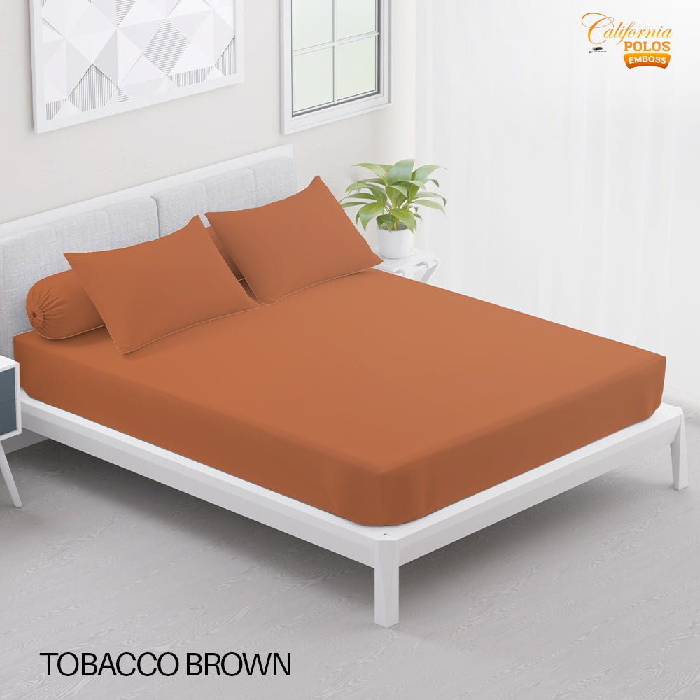 Sprei California Polos Fitted - Tobacco Brown