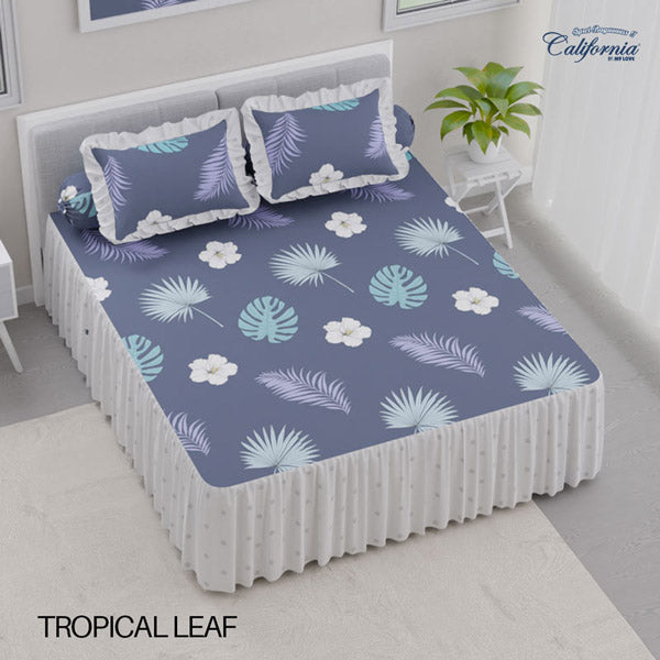 Sprei California Rumbai - Tropical Leaf - My Love Bedcover