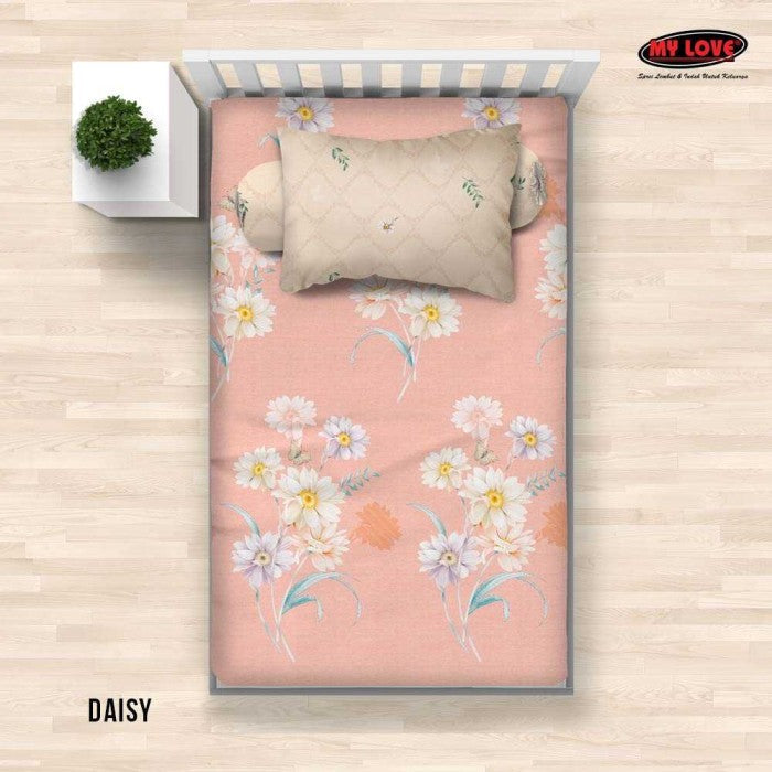 Size Single Sprei My Love Fitted - Daisy - My Love Bedcover