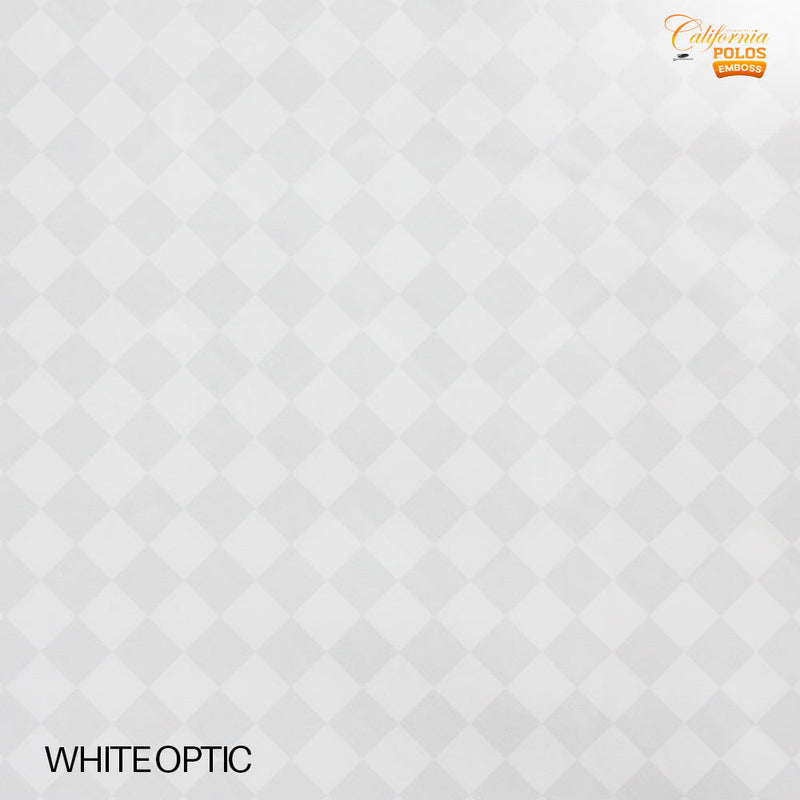 Bed Cover California Polos Fitted - White Optic