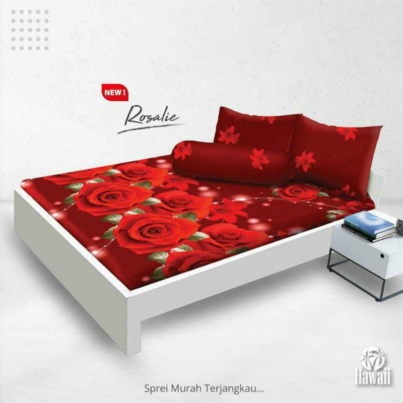 Sprei Hawaii Fitted - Rosalie - My Love Bedcover
