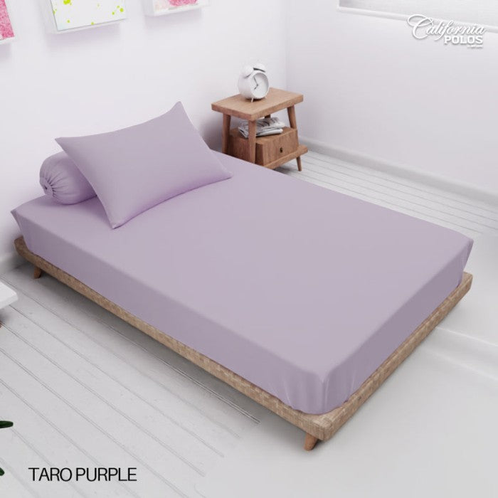 Sprei California Polos Fitted - Taro Purple