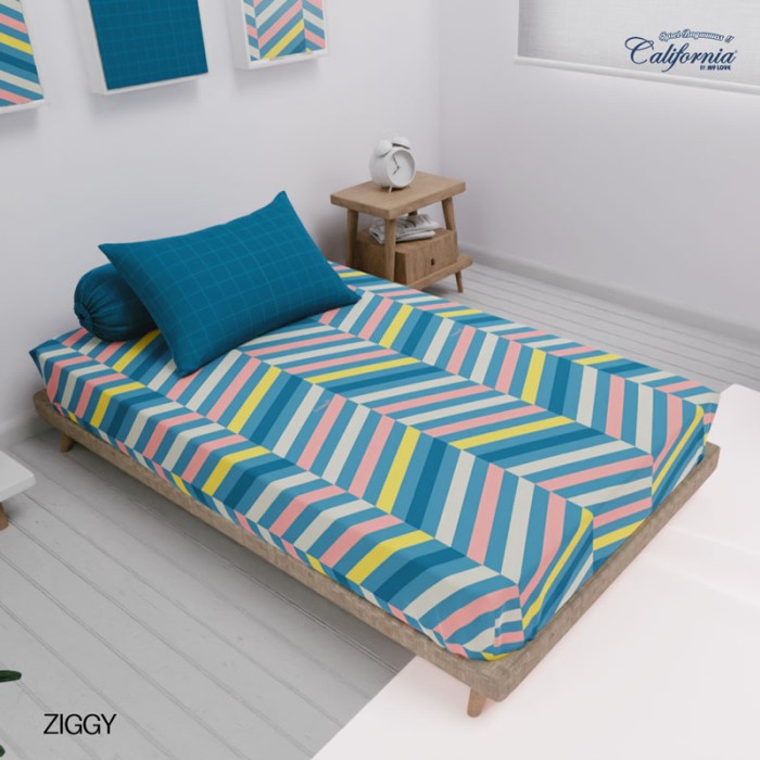 Sprei California Single Fitted - Ziggy - My Love Bedcover